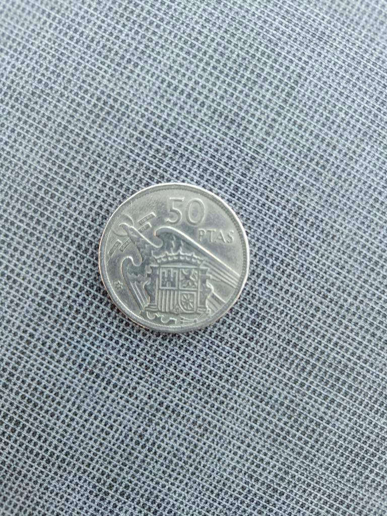 Spanje. 50 Ptas van 1957. Francisco Franco Caudillo., Postzegels en Munten, Munten | Europa | Euromunten, Losse munt, Spanje, Ophalen of Verzenden
