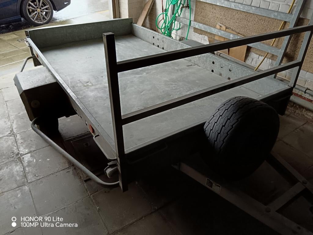 Remorque increvable 750 kg 2.25m x 1.25m full galvanisé, Enlèvement