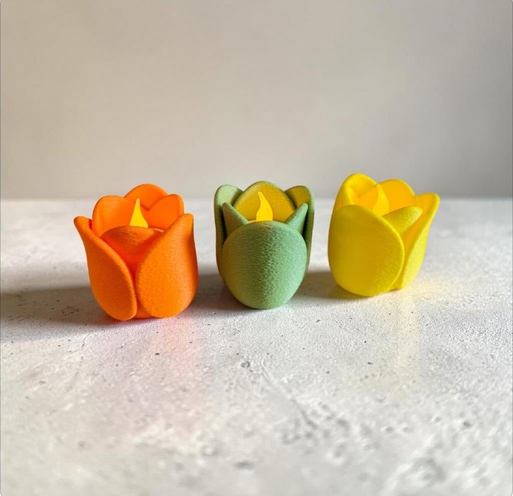 Flower theelichthoudertjes set (3x), Ophalen