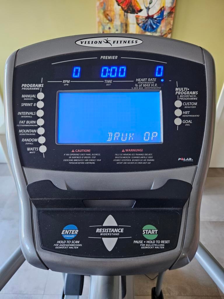 Vélo elliptique professionnel Vision Fitness, Enlèvement, Vélo elliptique