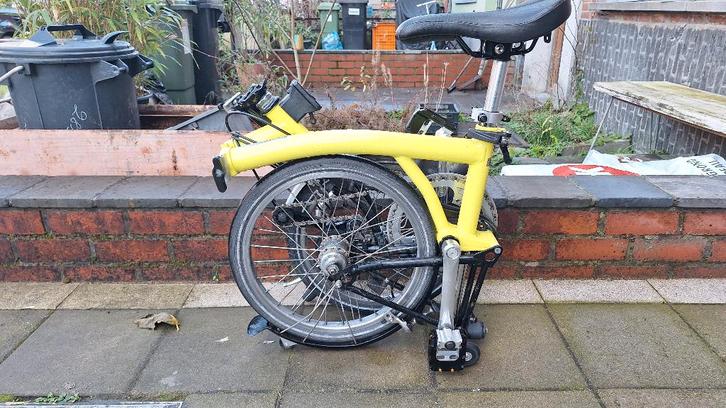 brompton fiets, Fietsen en Brommers, Fietsen | Vouwfietsen, Gebruikt, Heren, Brompton, Totaal opvouwbaar, Versnellingen, Ophalen