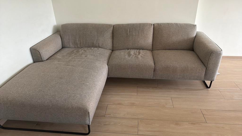 Gratis zetel met longchair, Ophalen, Zo goed als nieuw