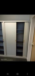 Armoire métallique grise à portes coulissantes, Maison & Meubles, Enlèvement, Métal