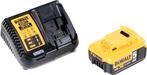 DEWALT 5 AH BATTERIJ EN DCB115 10.8V-18V OPLADER, Doe-het-zelf en Bouw, Ophalen of Verzenden, Gebruikt