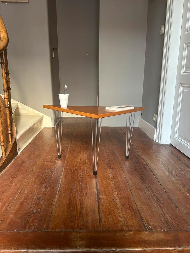Vintage Deense bijzettafel van Pin-Age, jaren 80, Huis en Inrichting, Tafels | Sidetables, Zo goed als nieuw, 25 tot 50 cm, 50 tot 100 cm