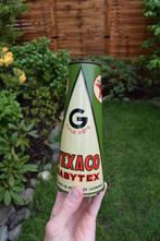 rare bidon huile conique texaco babytex 1930 parfait etat, Collections, Enlèvement ou Envoi, Utilisé, Panneau publicitaire