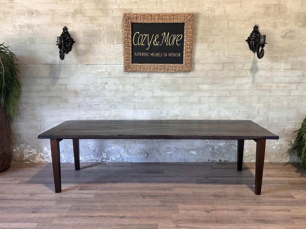 Boerentafel - 280 x 99 cm + 76 cm hoog, Huis en Inrichting, Tafels | Eettafels, Zo goed als nieuw, 50 tot 100 cm, 200 cm of meer