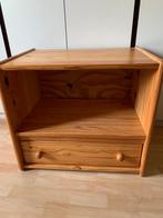 klein kastje voor boeken, aquarium, terrarium, tv en ..., Ophalen, Gebruikt, Grenenhout, Met lade(s)