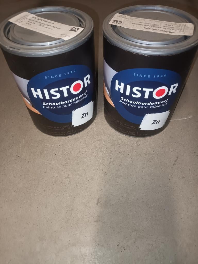 2 nouveaux pots de peinture craie de 1l pour tableau, Bricolage & Construction, Peinture, Vernis & Laque, Enlèvement, Peinture