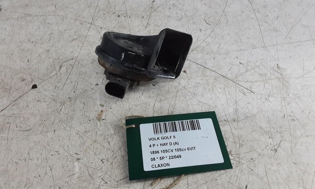AVERTISSEUR/KLAXON Volkswagen Golf V (1K1) (02-2001/12-2010), Utilisé, Volkswagen