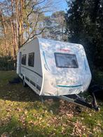 Caravan 1200kg - Dethleffs - slechts 1x gereden, Caravans en Kamperen, Omvormbare zithoek, Kachel, Treinzit, Tot en met 3