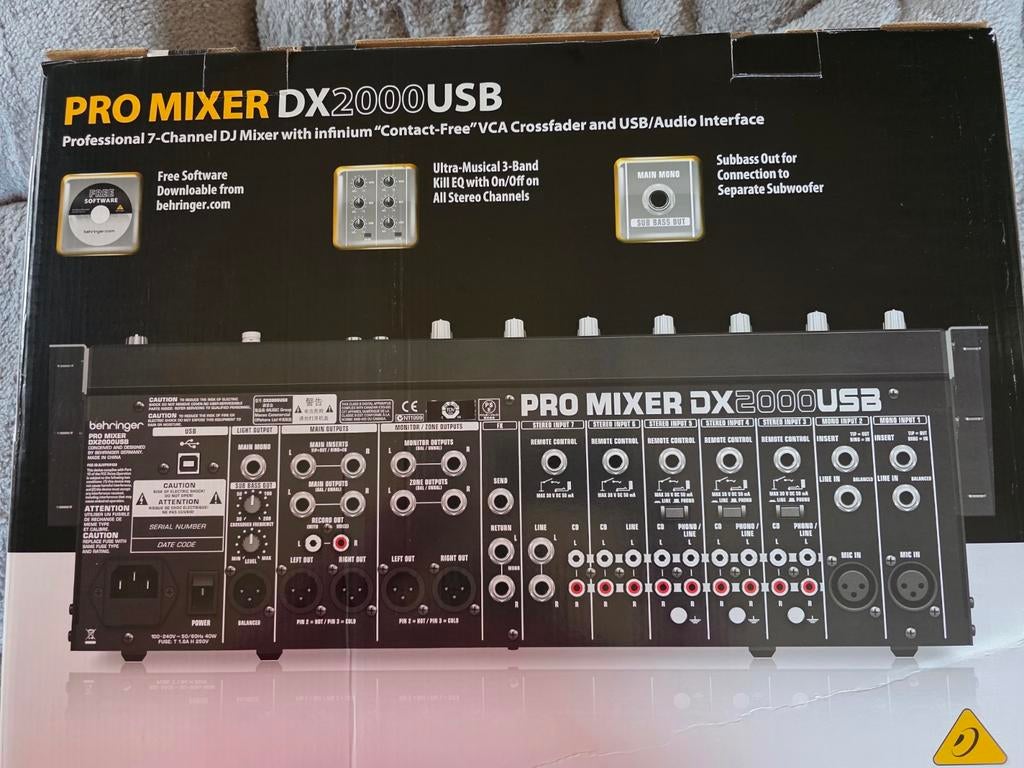 Nieuw mengpaneel, Ophalen, Nieuw, 5 tot 10 kanalen, Microfooningang