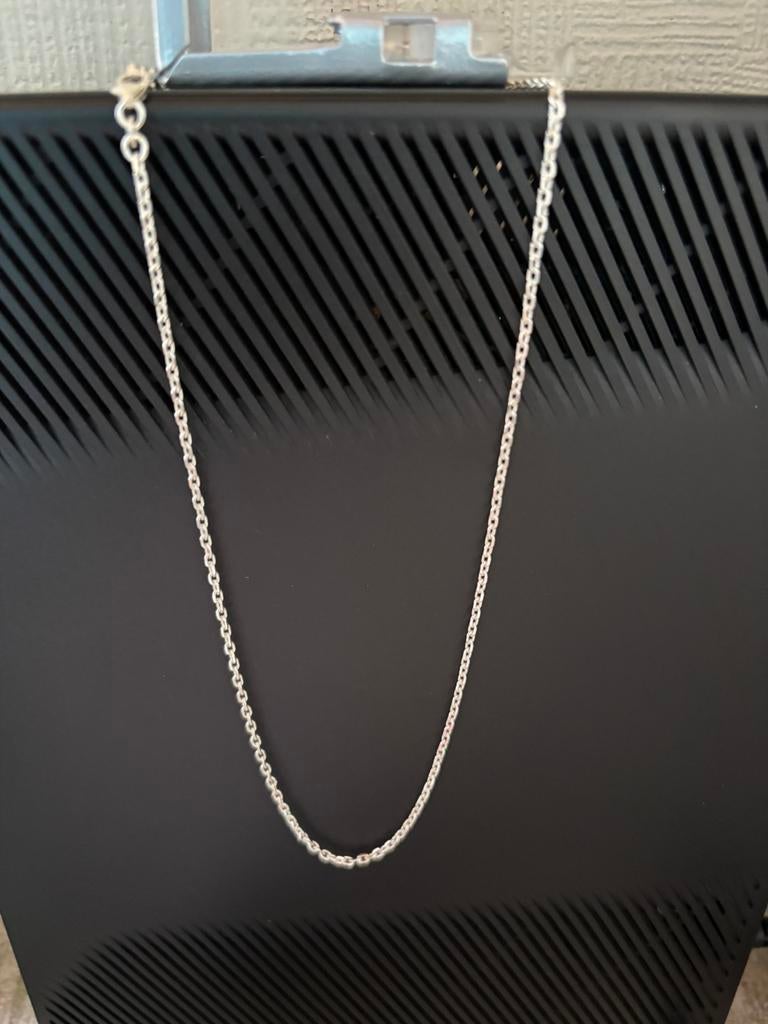 Zilveren halsketting, Enlèvement ou Envoi, Comme neuf, Autres couleurs