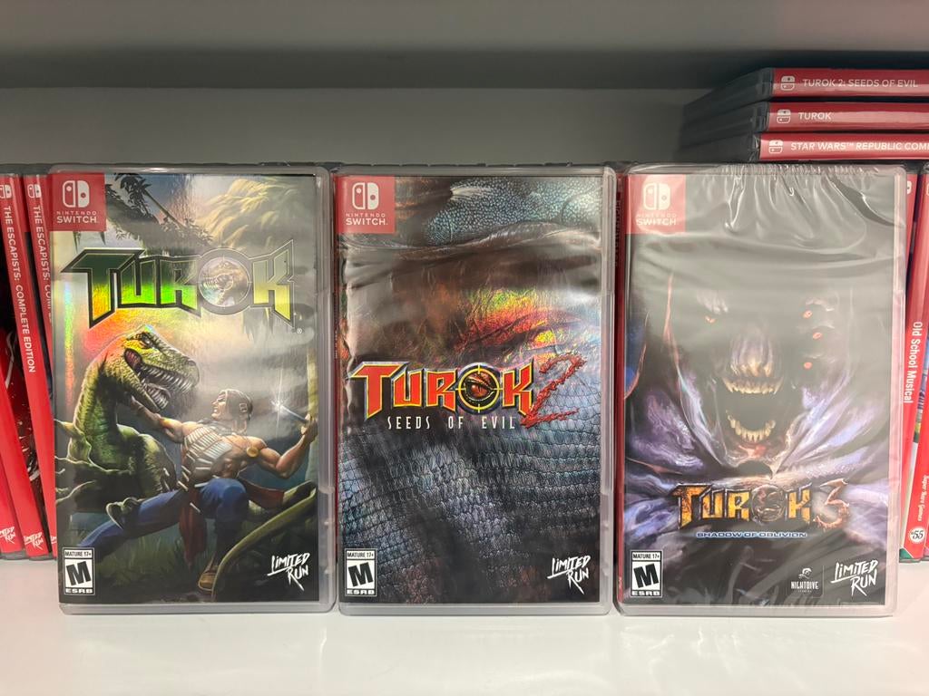 Turok 1 + 2 + 3 (Nintendo Switch) - Édition limitée, Consoles de jeu & Jeux vidéo, Jeux | Nintendo Switch, Enlèvement ou Envoi