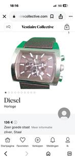 14€, Handtassen en Accessoires, Horloges | Heren, Ophalen of Verzenden, Gebruikt, Staal, Leer