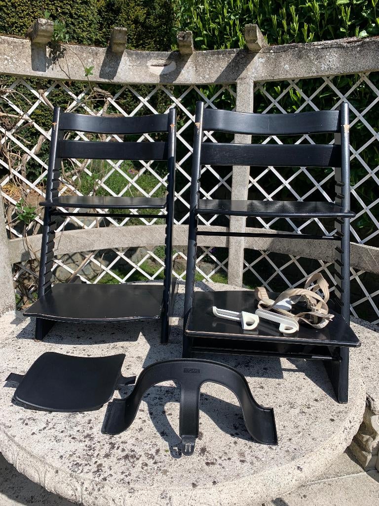 STOKKE Tripp Trapp evoluerende stoel, set van 2, Kinderen en Baby's, Kinderstoelen, Ophalen, Gebruikt, Meegroeistoel