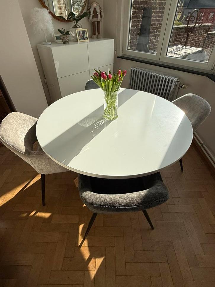 Lot de 4 chaises Millie en velours Zoli99, Maison & Meubles, Chaises, Comme neuf, Une, Enlèvement