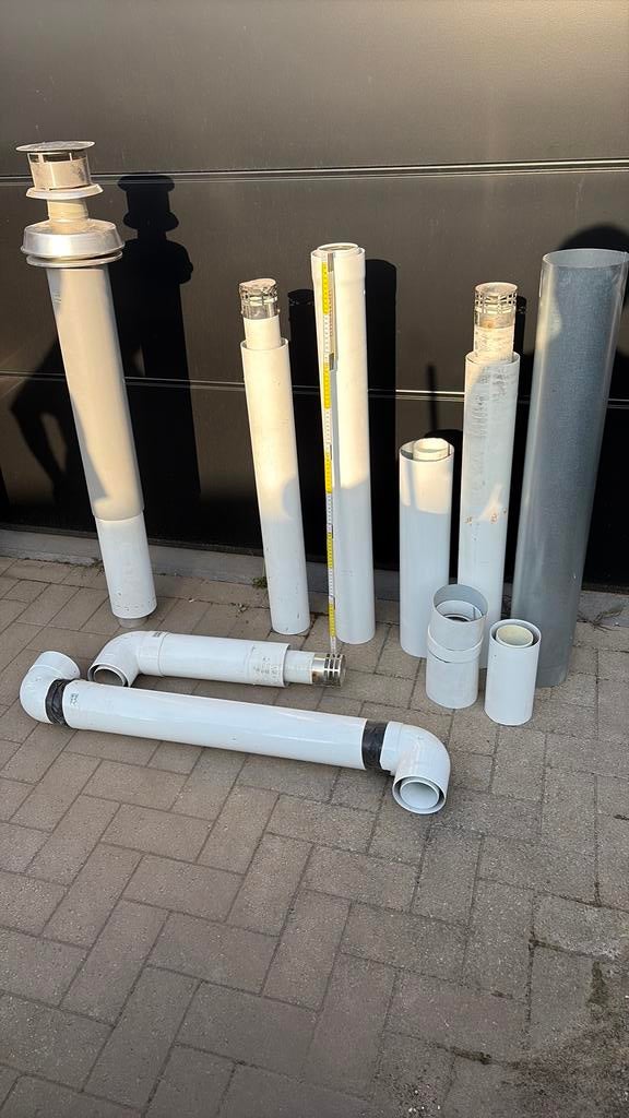 Dubbelwandige buizen aardgasketel, Ophalen, Gebruikt, Overige typen, 80 cm of meer