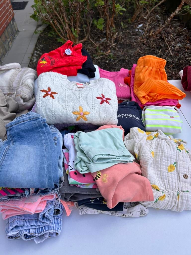 Set meisjeskleren maat 86, Kinderen en Baby's, Babykleding | Baby-kledingpakketten, Ophalen, Zo goed als nieuw, Maat 86