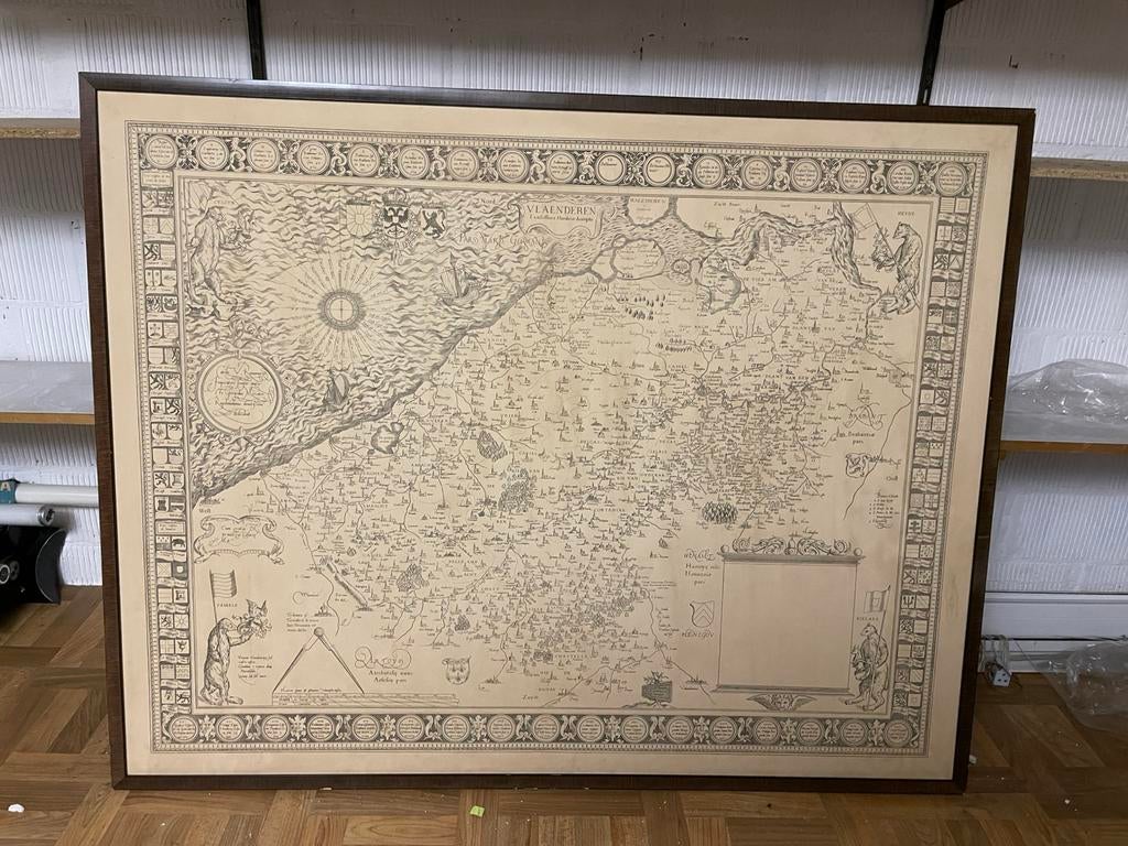 Antieke kaart van Vlaanderen, Ophalen, Zo goed als nieuw