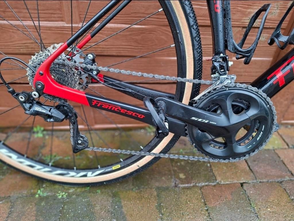 Crossfiets carbon, nieuwstaat, Ophalen, Zo goed als nieuw, Francesco