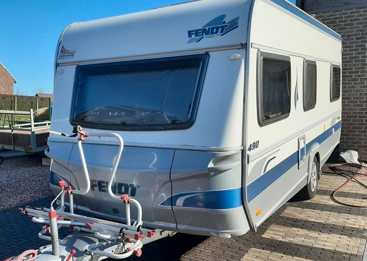 FENDT TOPAS 490TF 2007 + tente ISABELLA :unique, comme neuve, Caravanes & Camping, Caravanes, Particulier, jusqu'à 4, 1000 - 1250 kg