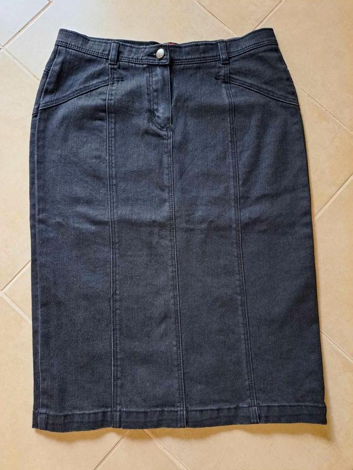 Rok jeans zwart, Olsen,  NIEUW  , mt 38, Kleding | Dames, Rokken, Nieuw, Maat 38/40 (M), Zwart, Knielengte, Ophalen of Verzenden