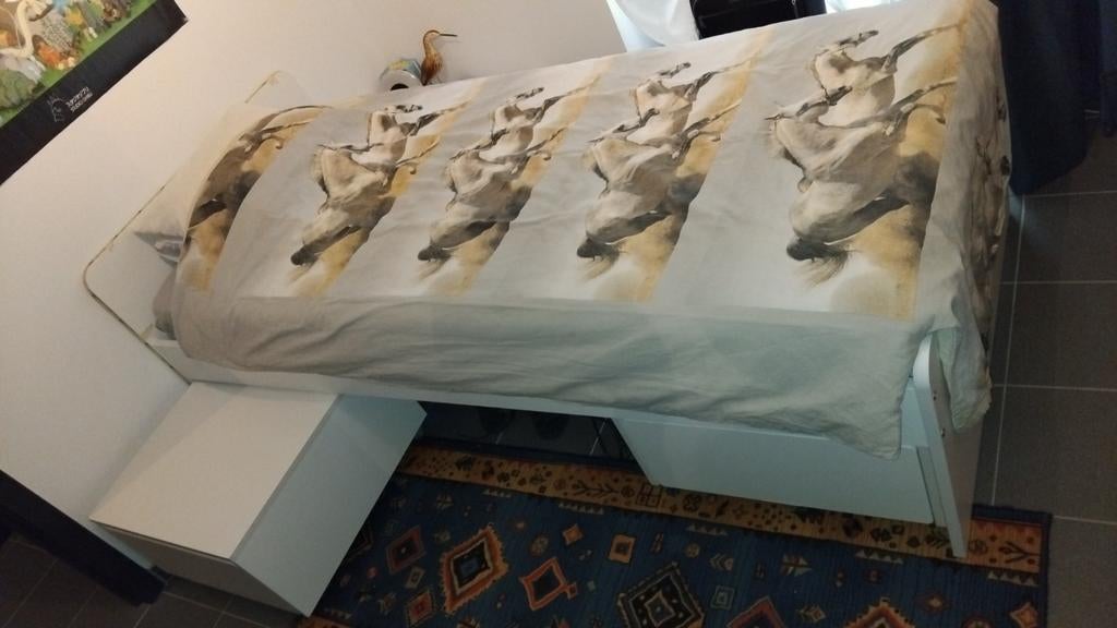 Lit ikea série SLAKT 1 personne., Maison & Meubles, Chambre à coucher | Lits, Enlèvement