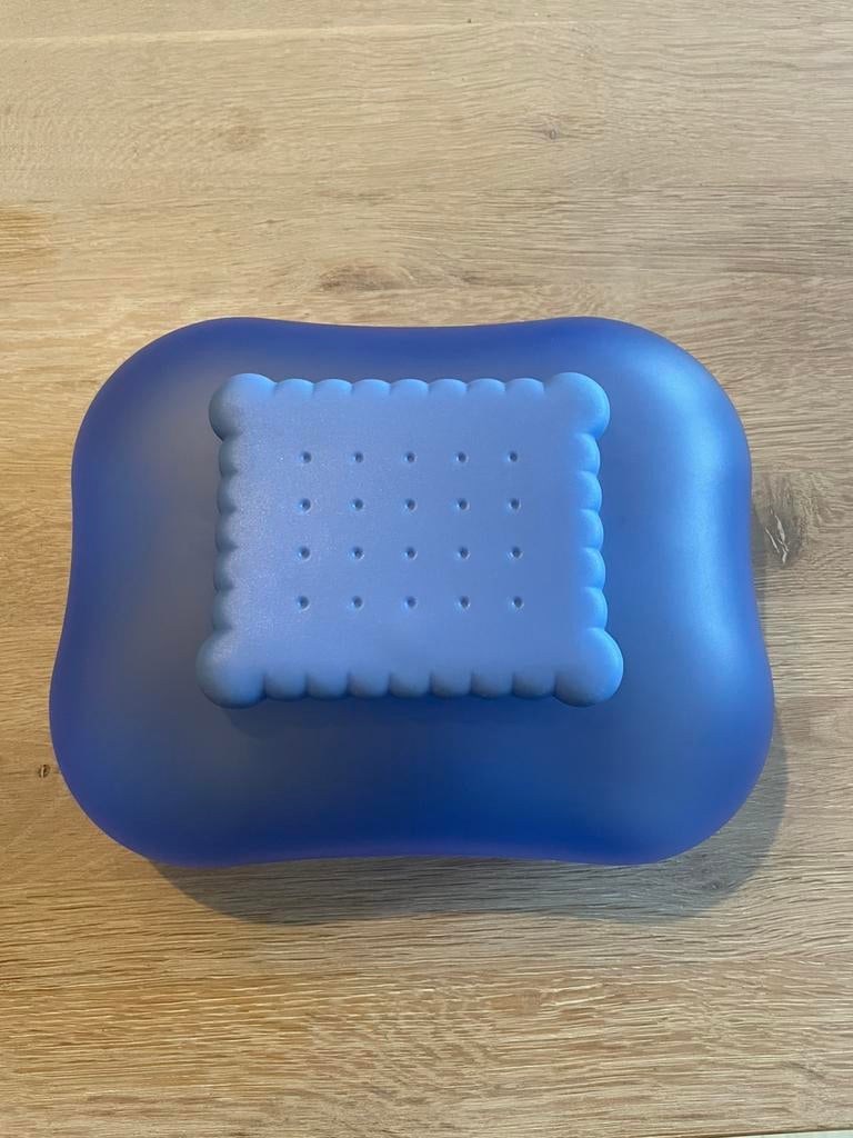 Koekjesdoos Alessi, Ophalen, Blauw, Kunststof, Zo goed als nieuw