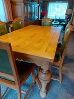 Handgemaakte massief  eiken tafel, Huis en Inrichting, Ophalen, 100 tot 150 cm, Klassiek, Eikenhout
