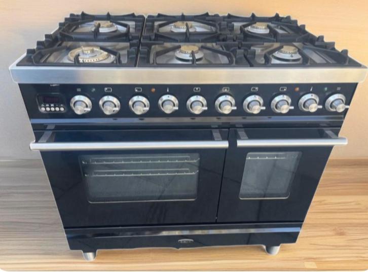 Boretti gasfornuis met dubbele oven, Electroménager, Cuisinières, Utilisé, Autoportant, 5 zones de cuisson ou plus, 60 cm ou plus