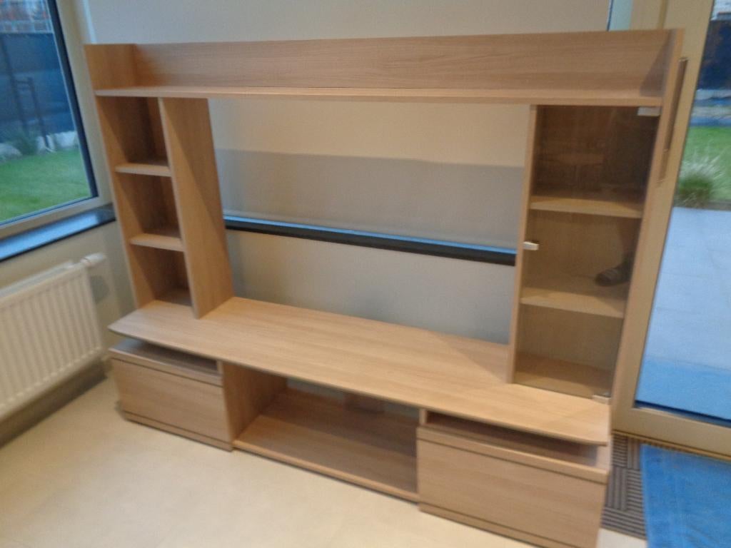 TV wandmeubelset - gamerset, Maison & Meubles, Armoires | Mobilier de télévision, Comme neuf, 100 à 150 cm, 150 à 200 cm, 25 à 50 cm