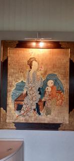 2 PEINTURES ASIATIQUES SUR BOIS, Enlèvement