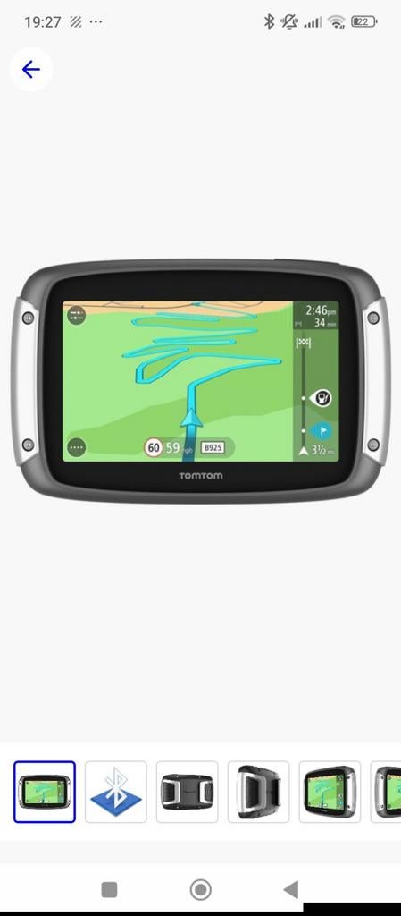 TomTom 40 rider, Motos, Enlèvement
