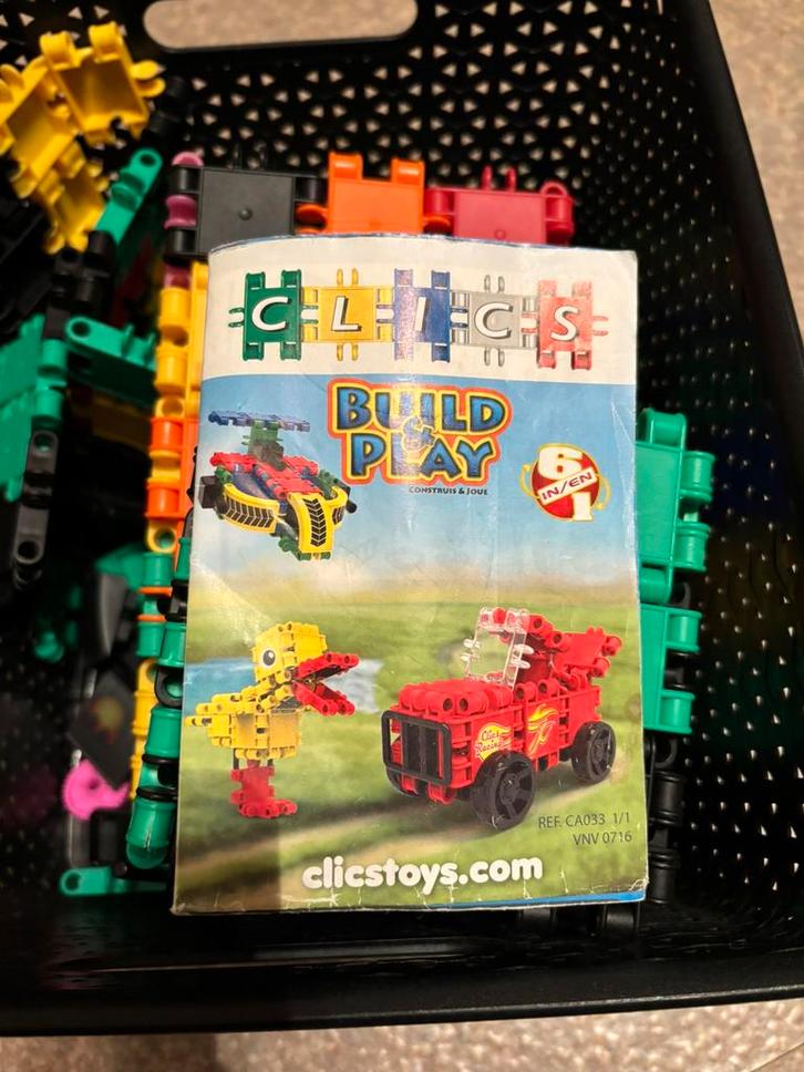 Grote set Clics (buiten)speelgoed met handleidingen, Enfants & Bébés, Jouets | Blocs de construction, Utilisé, Enlèvement