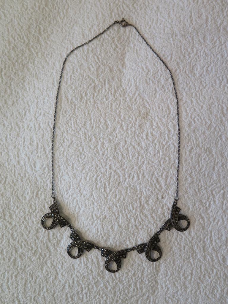 Zilveren set, Handtassen en Accessoires, Kettingen, Ophalen of Verzenden, Gebruikt, Zilver, Zilver