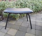 Vintage ottoman stoel Semi leer Funky Authentic, Ophalen of Verzenden