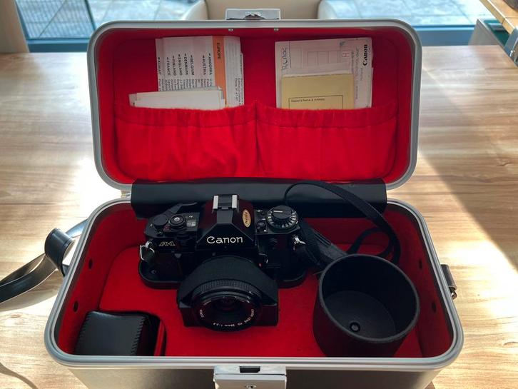 Canon A1, Audio, Tv en Foto, Fotocamera's Analoog, Gebruikt, Spiegelreflex, Canon, Ophalen
