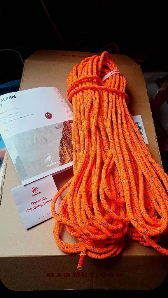 Corde sèche Mammut Alpine 50M 8.0, Sports & Fitness, Sports & Fitness Autre, Neuf, Enlèvement ou Envoi