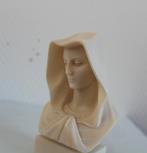 Religieuse buste, marmerpasta, gesigneerd., Antiek en Kunst, Antiek | Religieuze voorwerpen, Ophalen of Verzenden