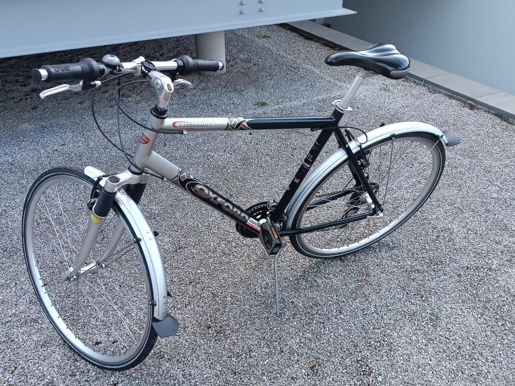 herenfiets Oxford, Fietsen en Brommers, Gebruikt, Velgrem, Versnellingen, 53 tot 57 cm