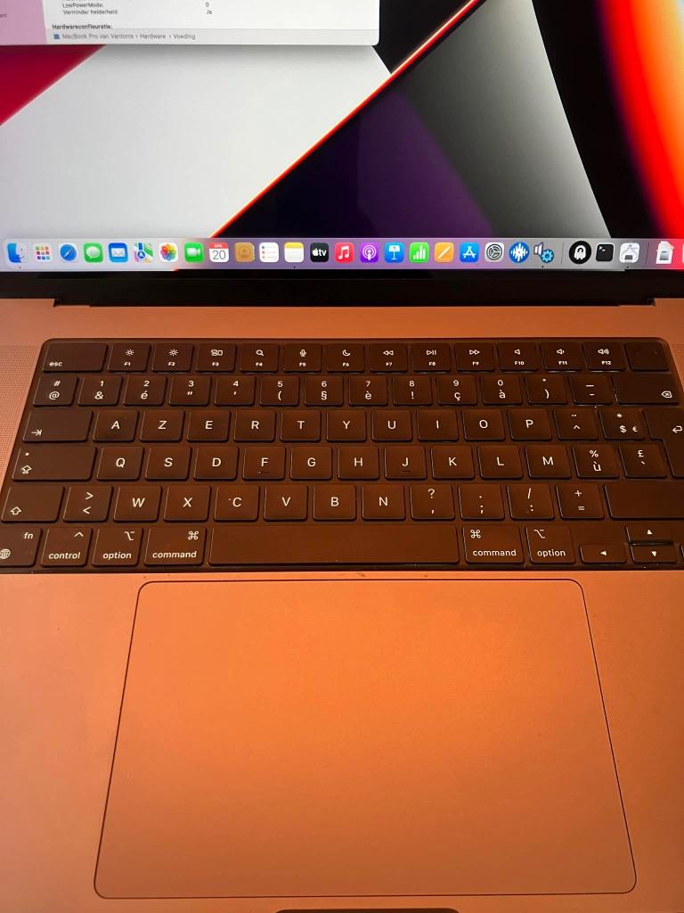 MacBook Pro 16" M1 Pro — 32GB RAM, 1 TB of meer, 32 GB, Zo goed als nieuw, 16 inch
