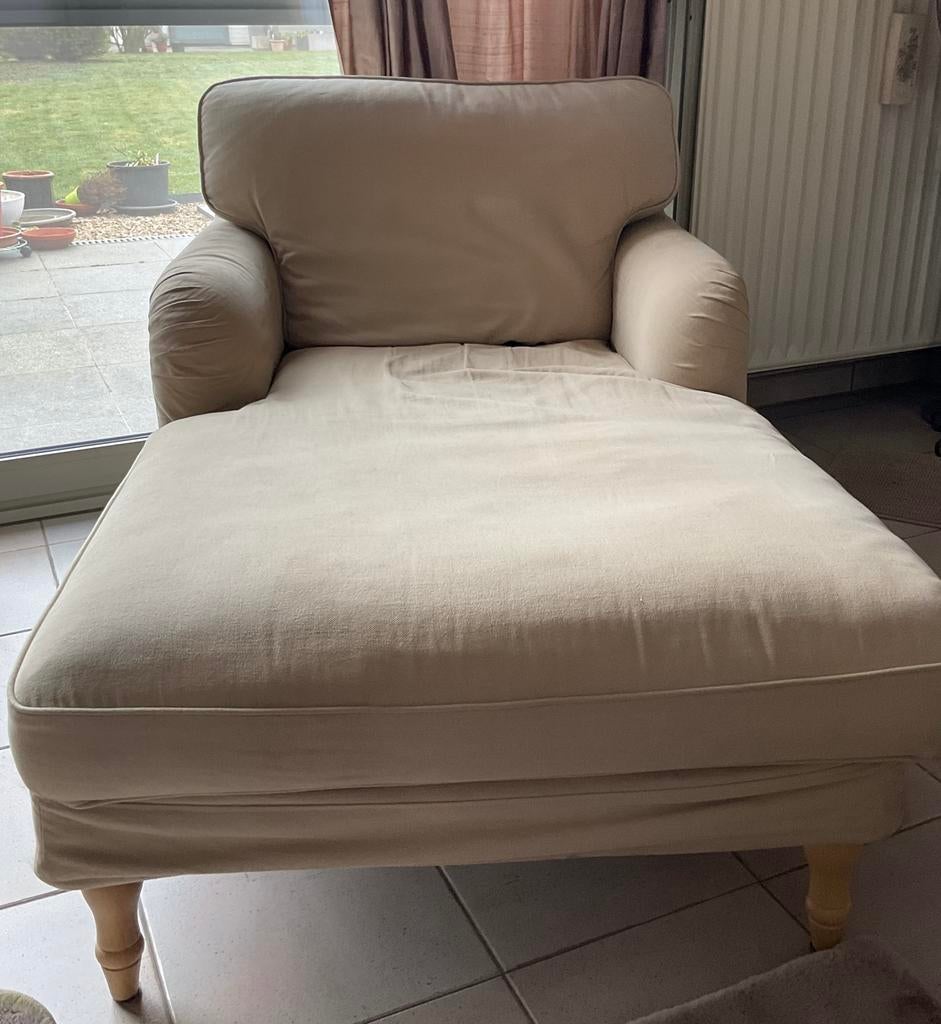 Longchair, Huis en Inrichting, Zetels | Zetels en Chaises Longues, Ophalen, Gebruikt, Eenpersoons, Landelijk