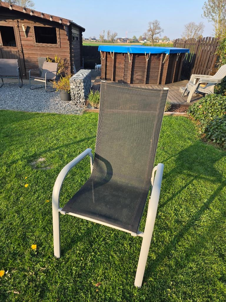 Chaises de  jardin, Enlèvement, Utilisé, Textilène, Empilable