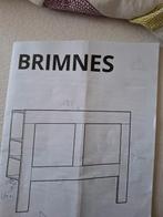 Tête de lit blanc Ikea Brimnes, Enlèvement, Utilisé, Blanc