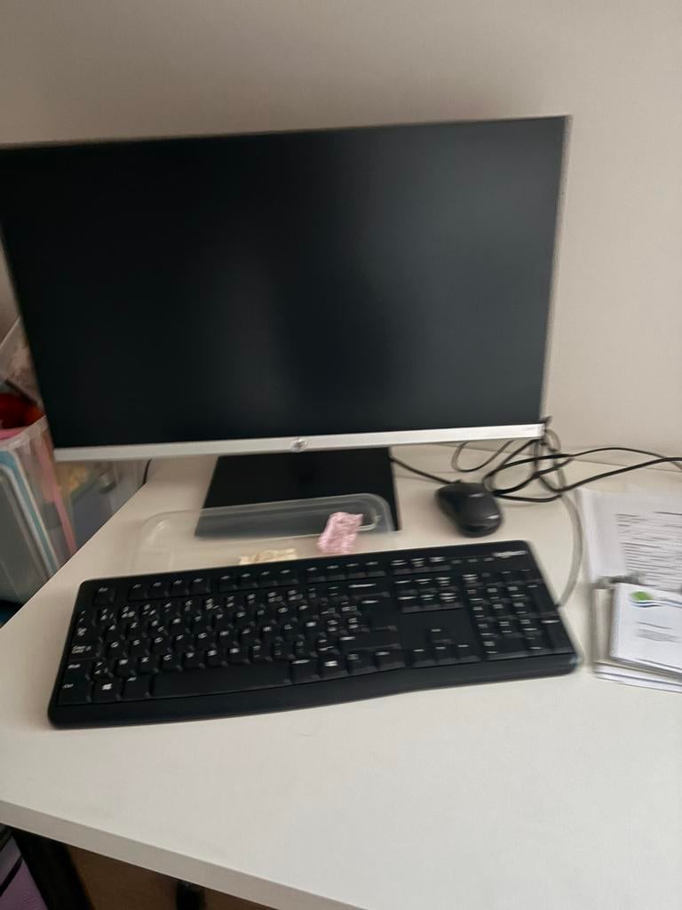 HP scherm te koop, Informatique & Logiciels, Ordinateurs de bureau, Enlèvement, Comme neuf