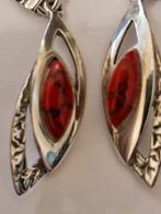 Boucles d'oreilles en argent 925., Enlèvement, Utilisé, Argent, Argent