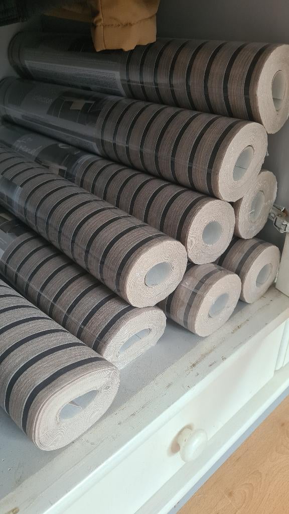 11 rollen latjes behang nieuw, Huis en Inrichting, Ophalen