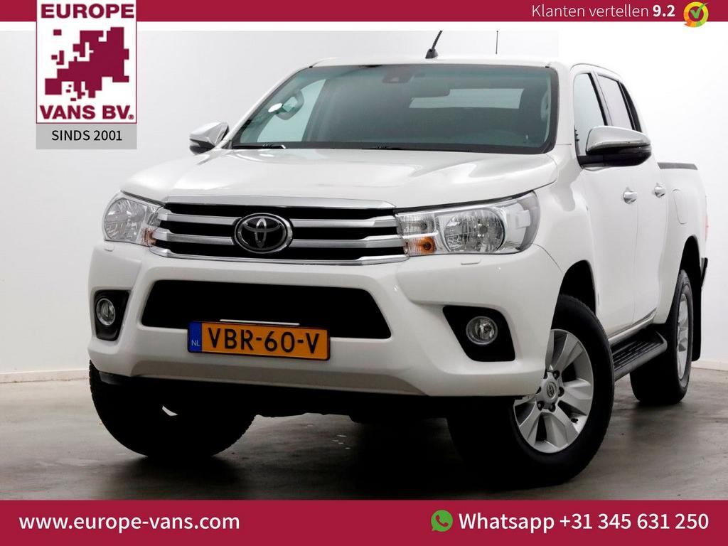 Toyota HiLux 2.4 D-4D-F 150pk E6 4WD 4x4 Double Cab Automaat, Automaat, Wit, Bedrijf, Diesel