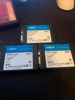3 Crucial BX500 480GB SSD SATA 2.5”, 480GB, Enlèvement ou Envoi, Reconditionné, Interne